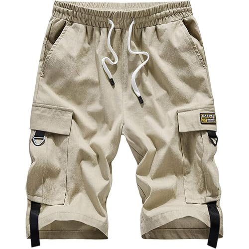 Msmsse Women's Cargo Hiking Shorts Multi-Pockets Bermuda Golf Outdoor Summer Shorts for Women