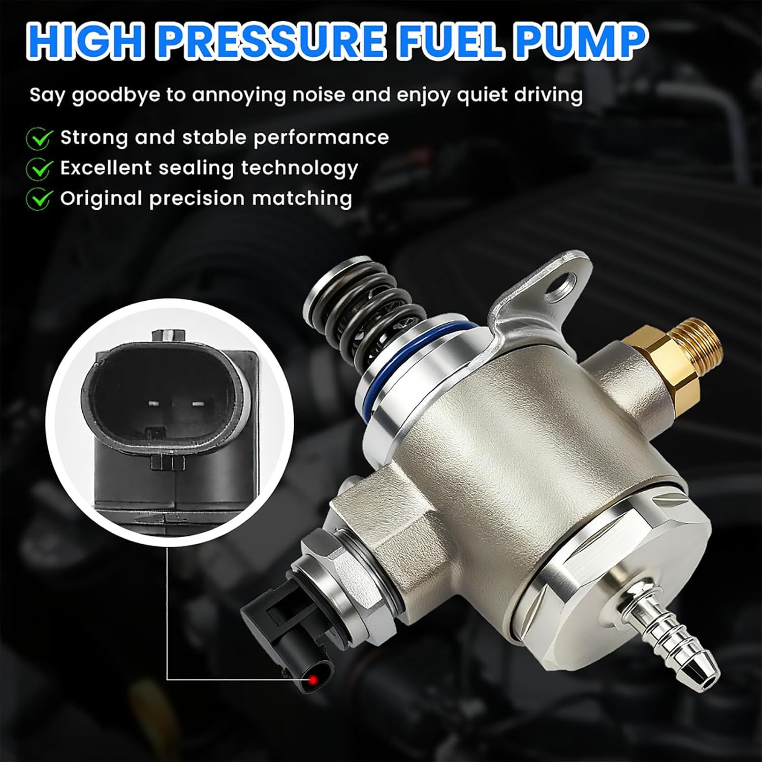 High Pressure Fuel Pump Mechanical Fuel Pump Compatible with Audi A4 A5 A6 Q5 TT Quattro OEM 06J127025E