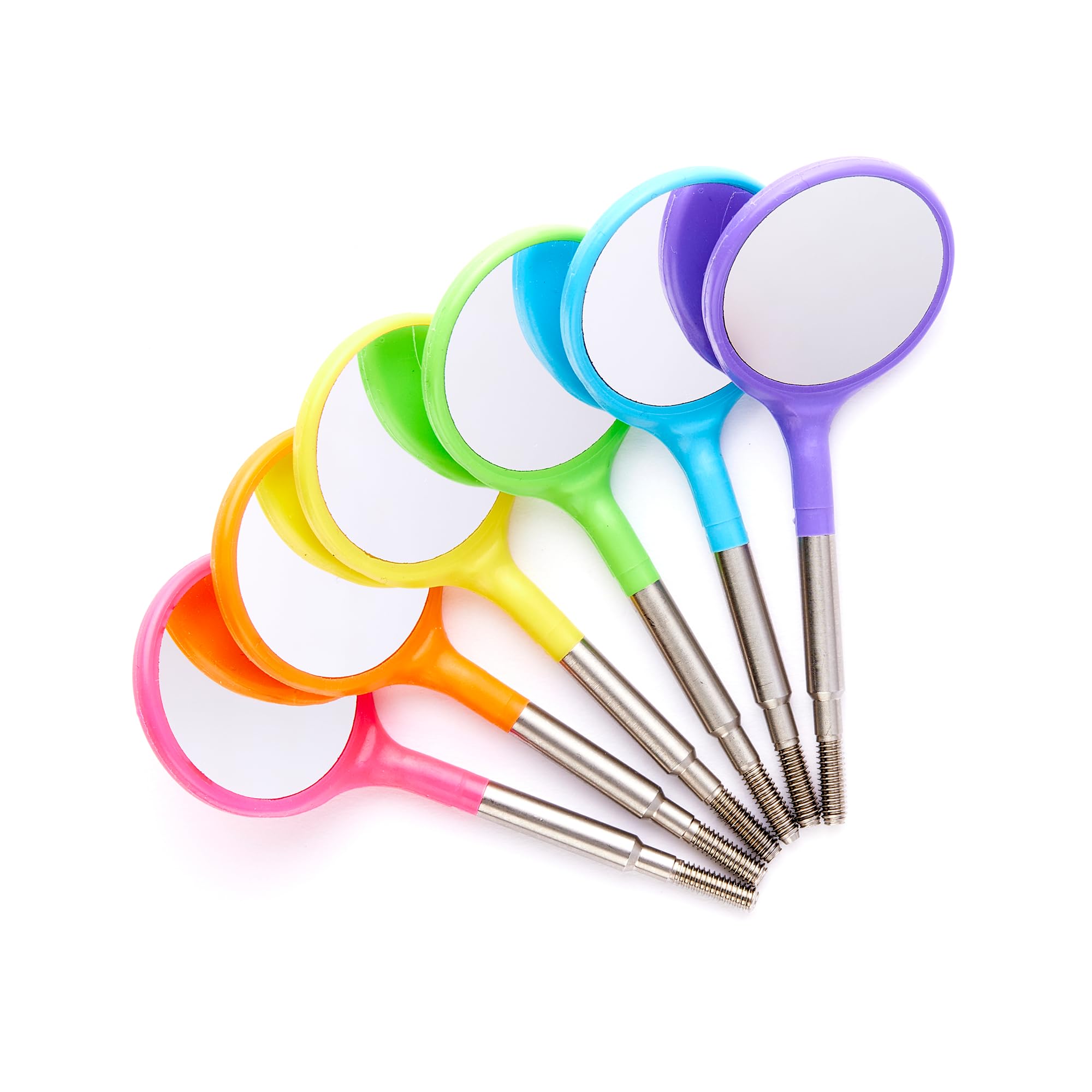 Zirc Dental 50Z372NEON Crystal Mirrors Cone Socket Neon #5 Assorted Plastic 12/Pk