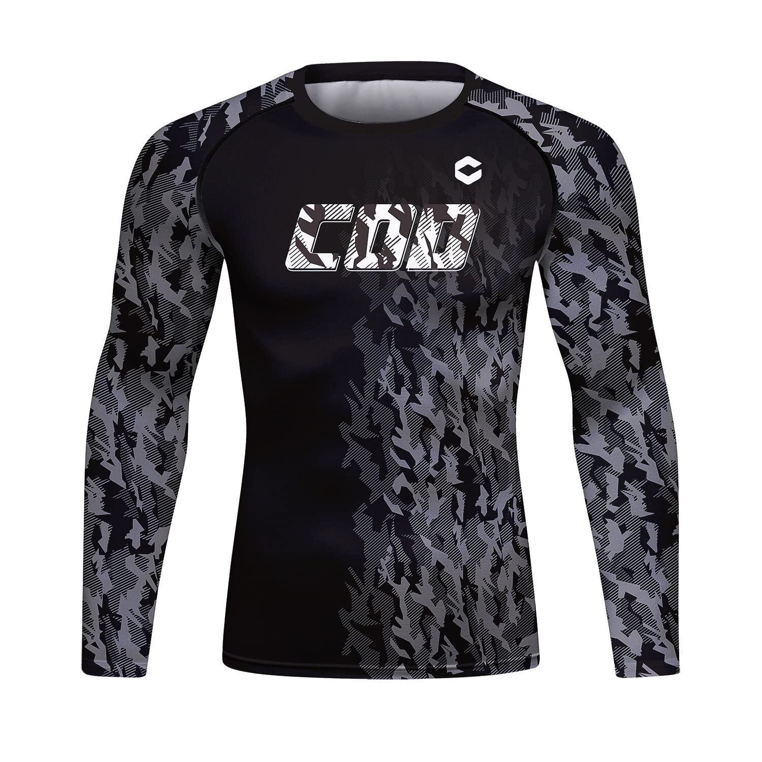 Men's Compression Sports Shirt Cool 3D Bat Long Sleeve Tee