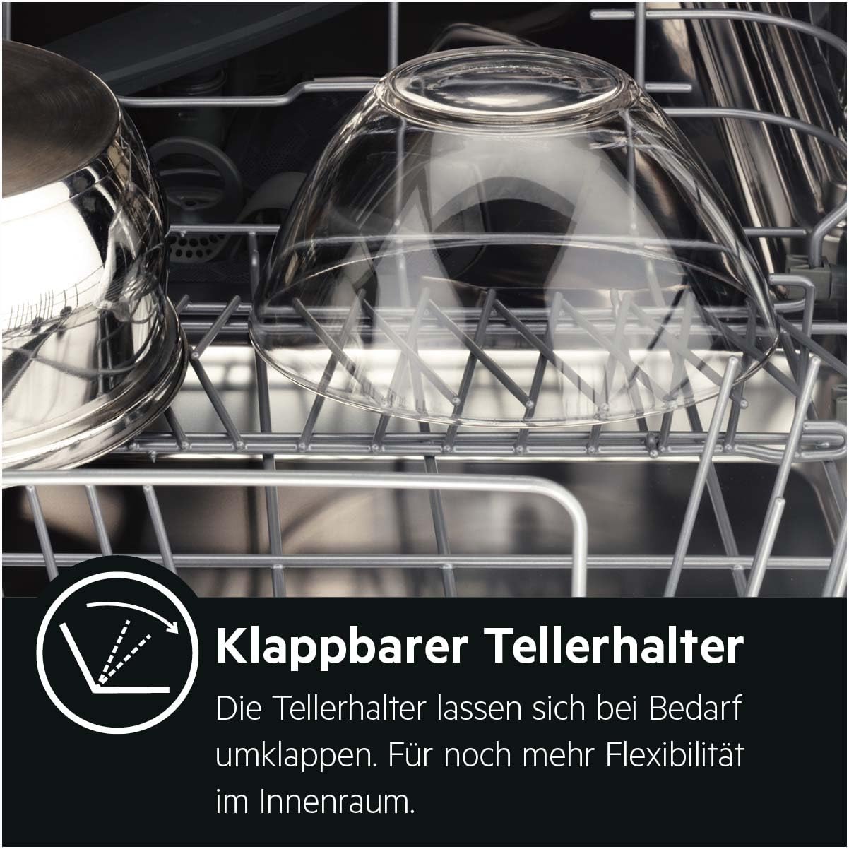 AEG Teilintegrierter Geschirrspüler 60 cm Serie 5000, AirDry, Energieklasse B, 44 dB, Wasserstopp, 14 MG, FES7572APM