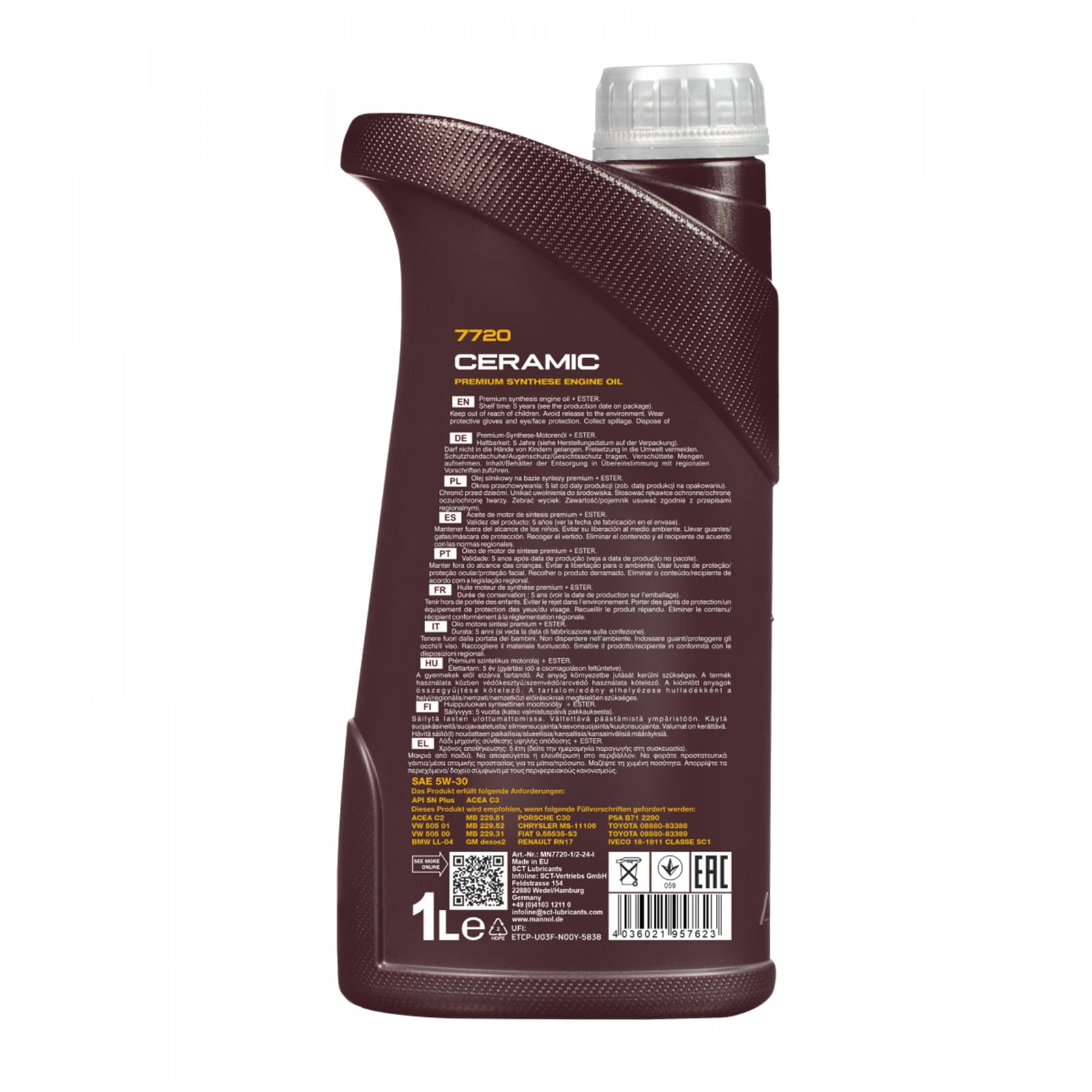 6L MANNOL Ceramic 5W-30 Motoröl