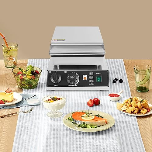 Miniatura 6 de Máquina comercial de cono de helado, máquina para hacer gofres, máquina eléctrica de conos de gofres. Máquina de desayuno de acero inoxidable con