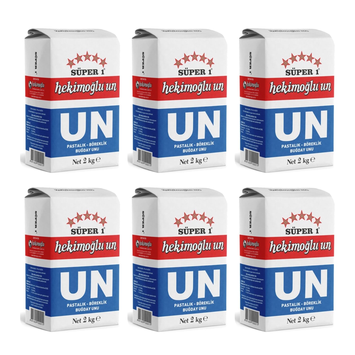 Hekimoğlu Un 2 Kg X 6 Adet