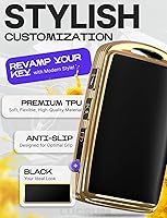 Vista 3 de Lucrum Compatible con funda para llavero Mazda y llavero de cuero, funda de TPU para 3, 6, CX-5 CX-9 CX-30 CX-50 CX-70 (2019-2025)