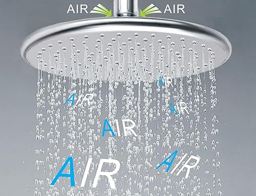 Miniatura 6 de BOPai Cabezal de ducha de lluvia de 9 pulgadas, cabezal de ducha de lluvia de ahorro de agua, cromado