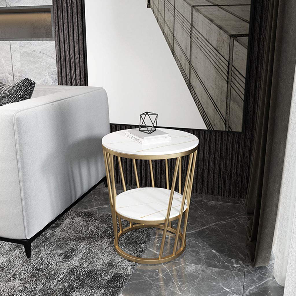 Amazon｜サイドテーブル、モダンなコーヒーテーブル、ホワイトラウンド
