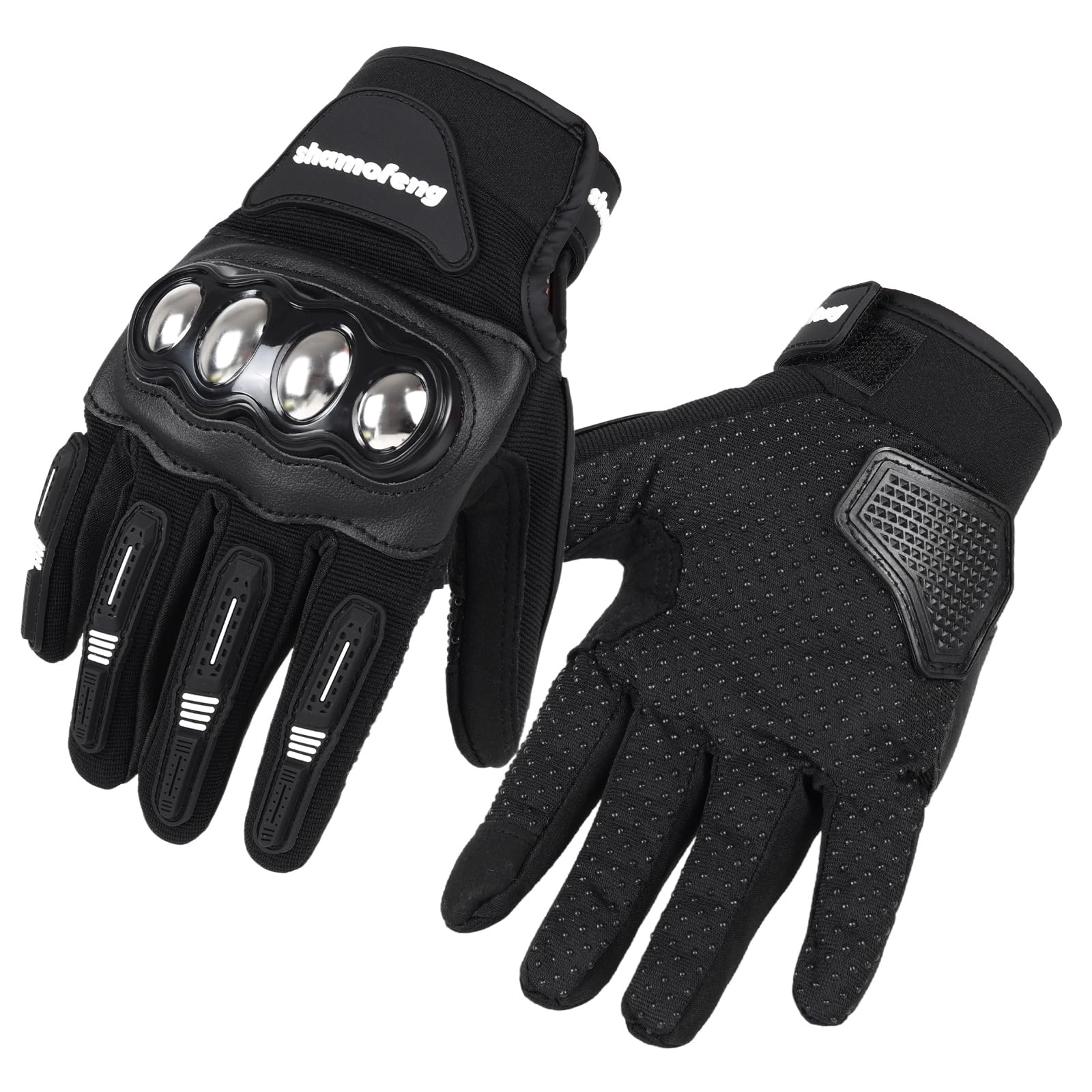 Alloy Steel Knuckle Motorcycle Gloves Touchscreen Anti-Slip Motocross Dirt Bike Racing Glove