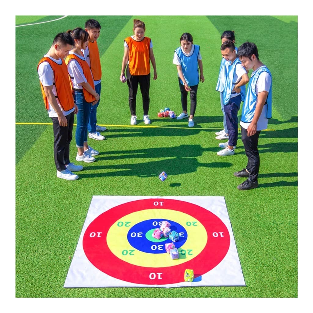 Team Building Games, School/Company/Party Fun Games, Birthday Party Sand Bags Throwing Game (Size : 1.5m/4.9ft)