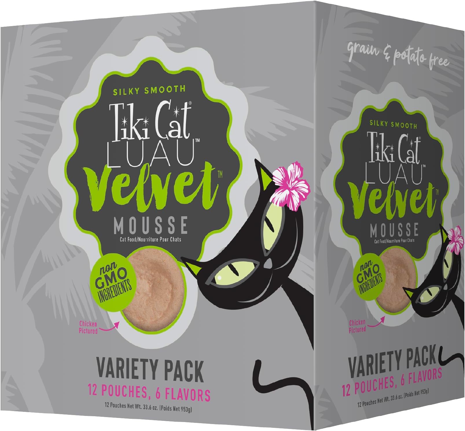 Tiki Cat, Velvet Mousse Variety Pack, 12 Count