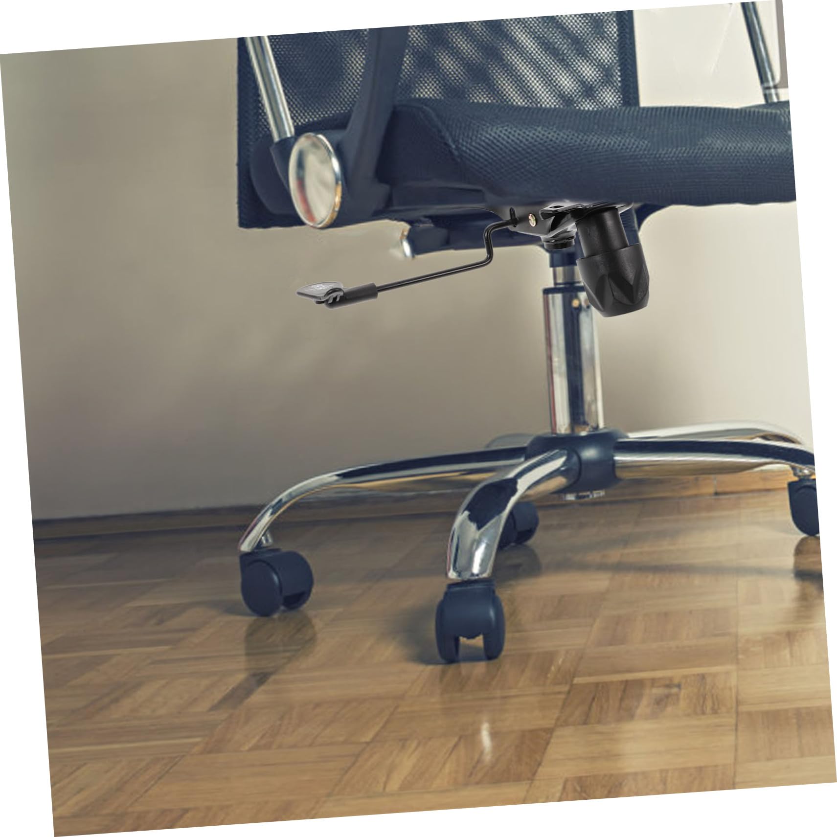 ABOOFAN Placa Giratoria de Repuesto para Silla de Oficina Negra Mecanismo Seguro y Tamaño, Base Metálica Plástico para Sillas Giratorias Escritorio