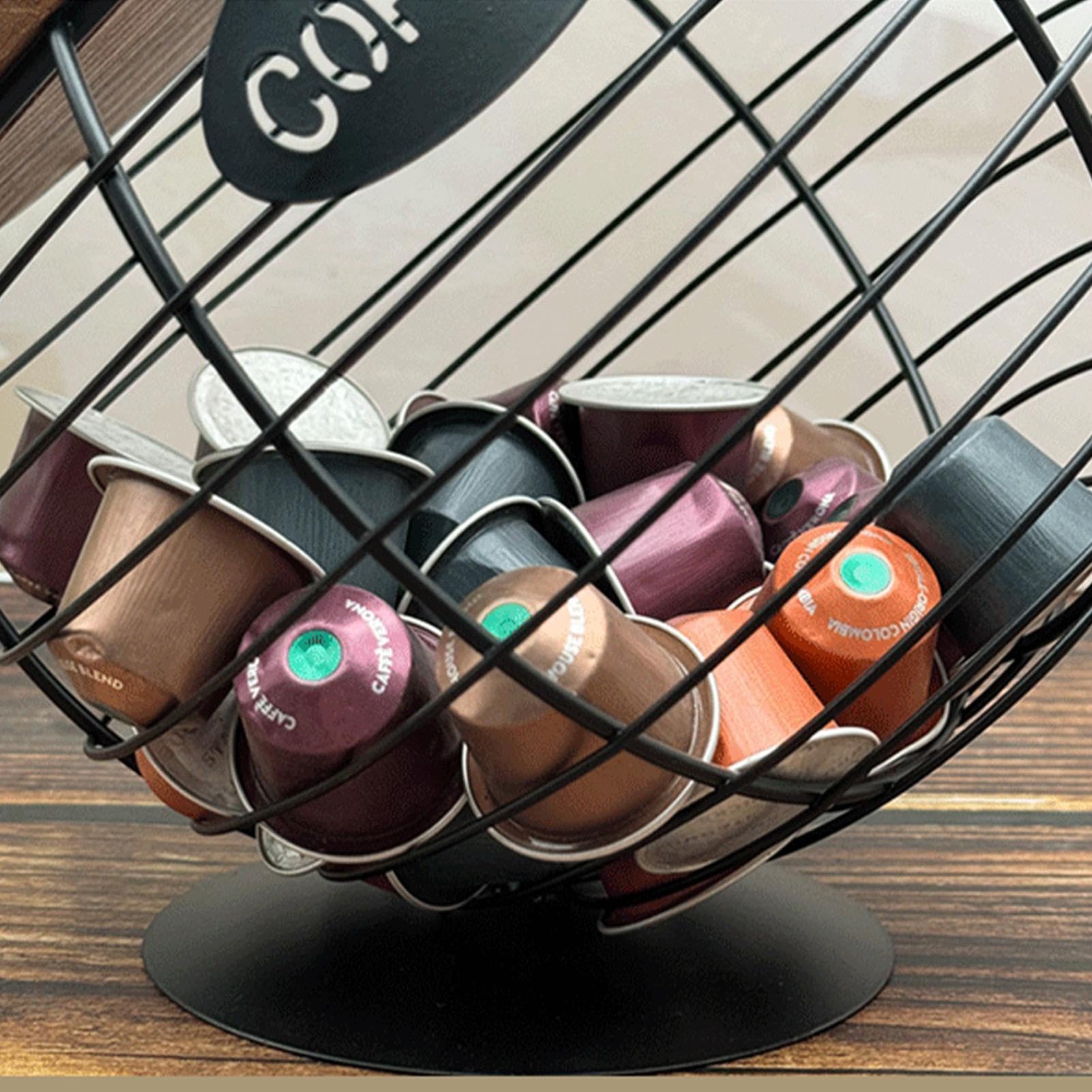 Contenitore Per Di Caffè - Con Coperchio E Ampia Capacità Di Archiviazione,Postazione Per Di Caffè - Per Il Bancone Della Cucina, Il Soggiorno, Le Feste, Bar, La Frutta, Le