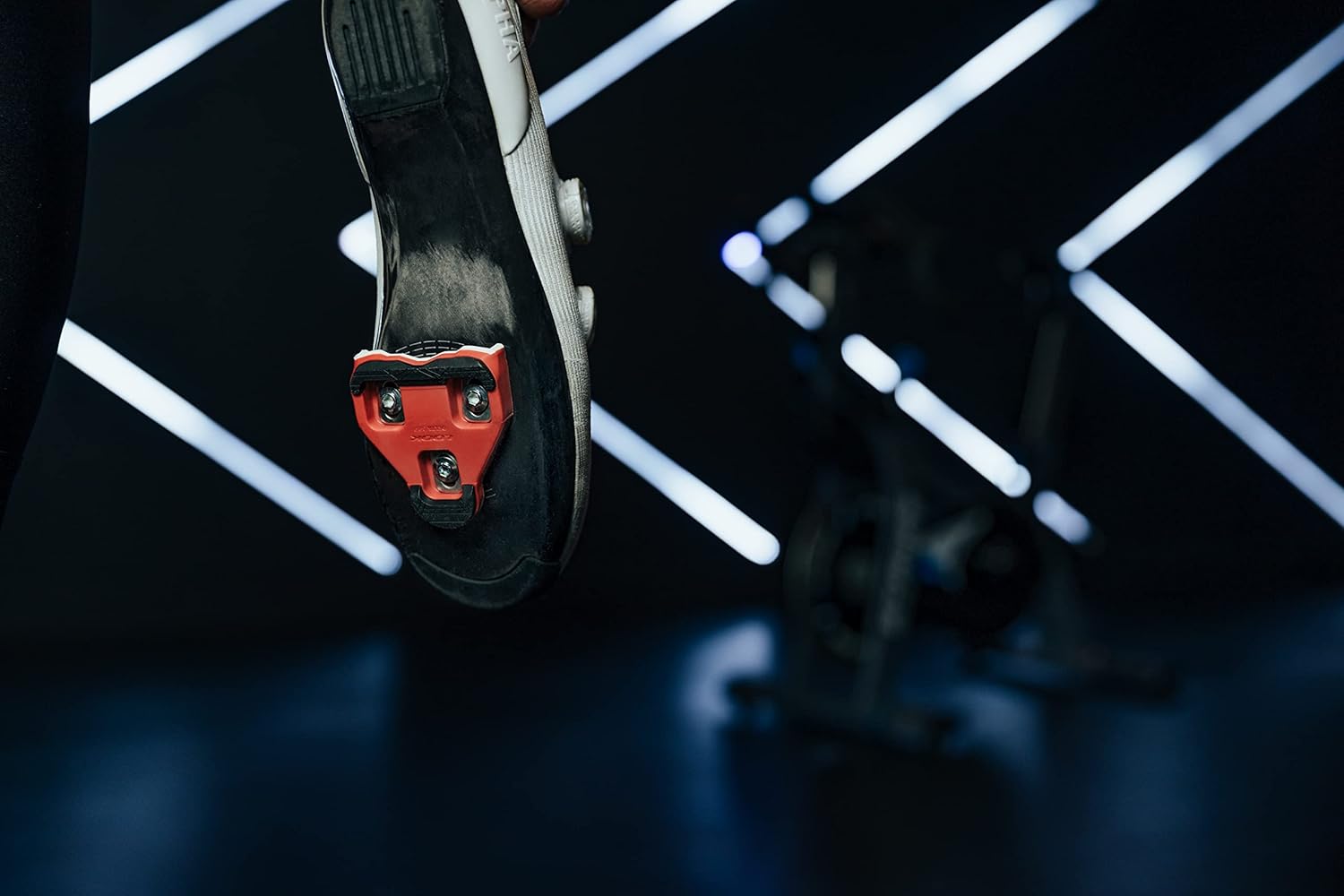 Look Cycle – Delta Indoor/Fitness Cycling Cleats – Anti-Slip Surface - Compatible with Standard Look Delta Style (Not KEO) Pedals - Black – Red - Image 5