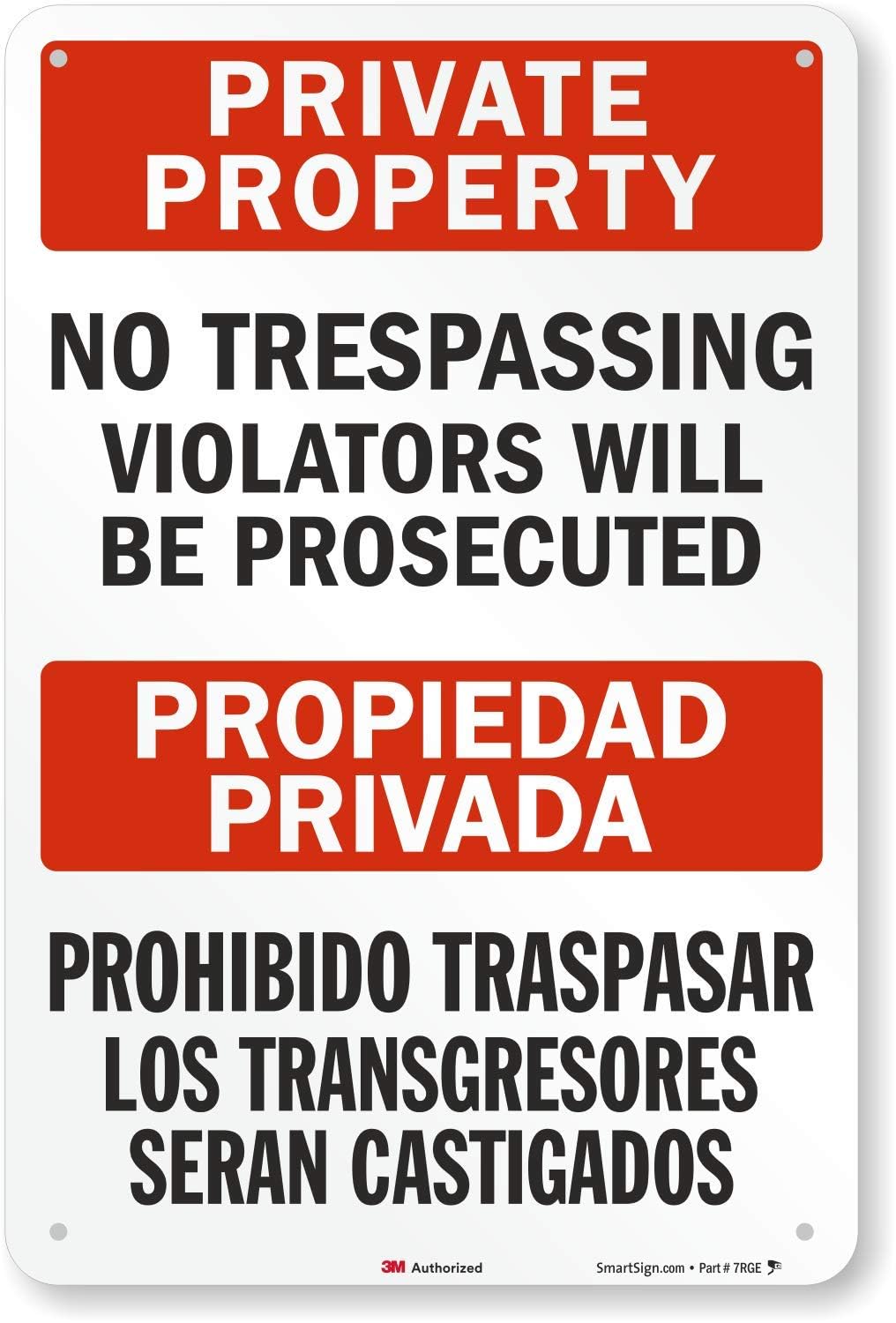 peiyeety Private Property - No Trespassing Violators Will Be Prosecuted Sign, Indoor Outdoor Wall Decoration Tin Sign 8"x12"