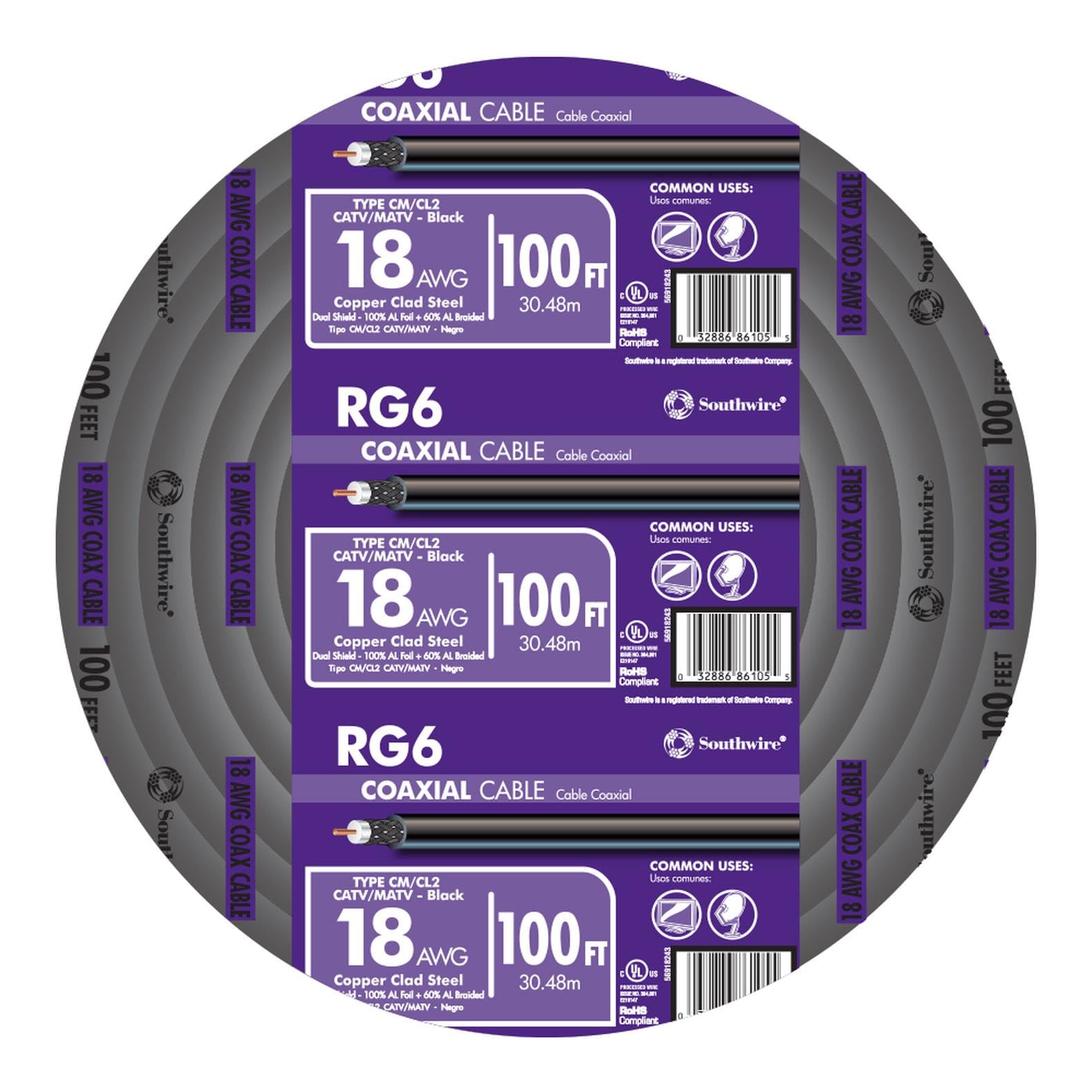 Amazon.com: Southwire 56918443 Rg6 Quad Shield CATV Communication