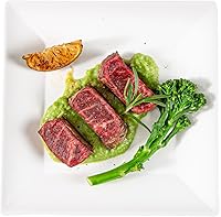 Vista 11 de Restaurantware Voga - Platos cuadrados de 6 pulgadas, 4 platos de ensalada medianos, prácticamente irrompibles, lavables en platos, platos