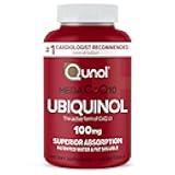 Qunol Mega Ubiquinol 100mg CoQ10, Superior Absorption, Patented Water and Fat Soluble Natural Supplement Form of Coenzyme Q10, Antioxidant for Heart Health, 100 Count Softgels