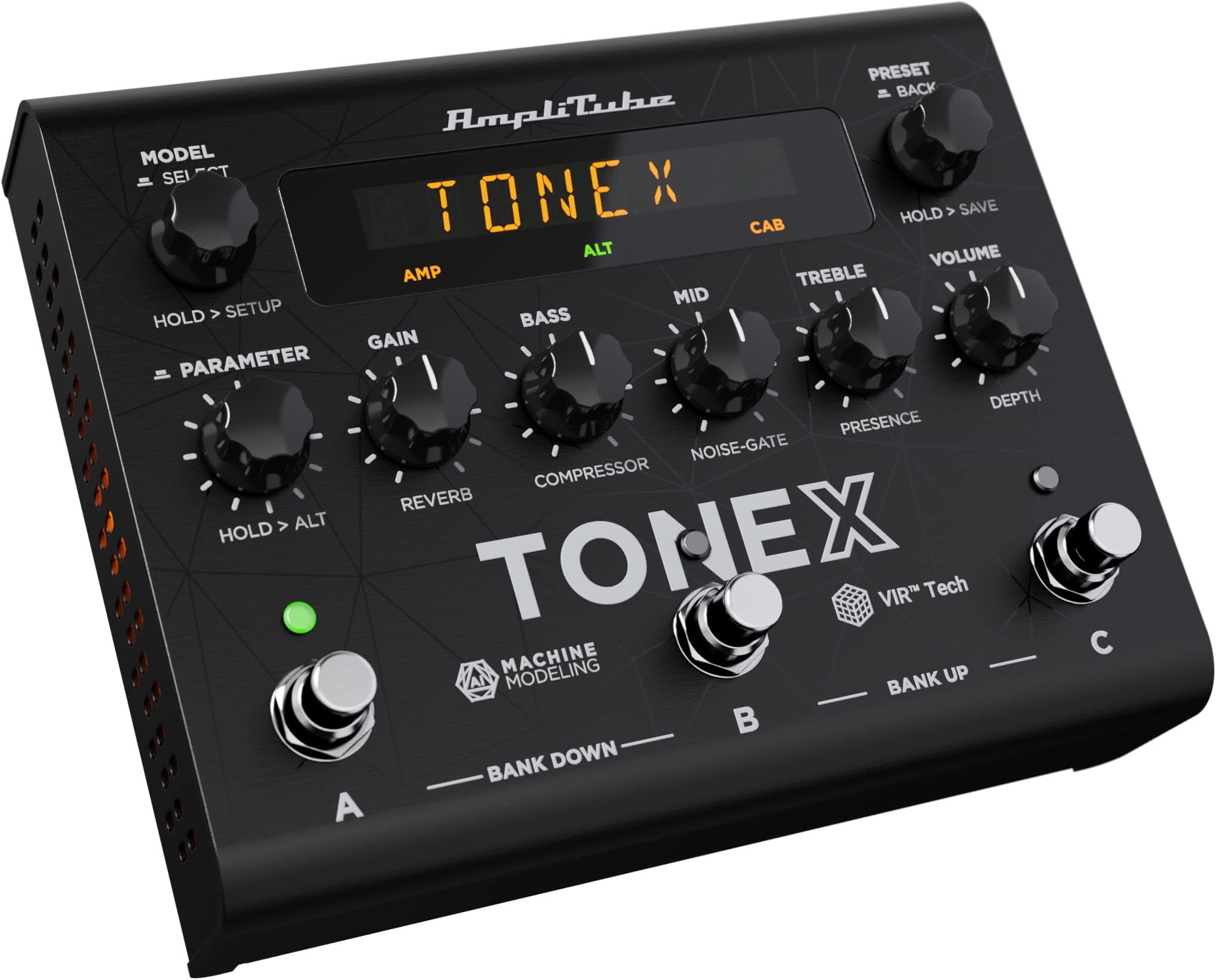 IK Multimedia TONEX Pedal: AI Machine Learning Multi Effects Pedal - Tone Model Any Electric Guitar Amp, Pedal, Distortion, Overdrive or Other Guitar Effects - Black
