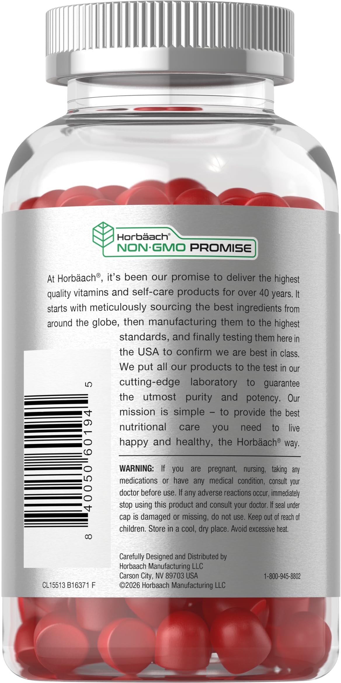 Horbäach Apple Cider Vinegar Gummies | 90 Count — Amazon image 3