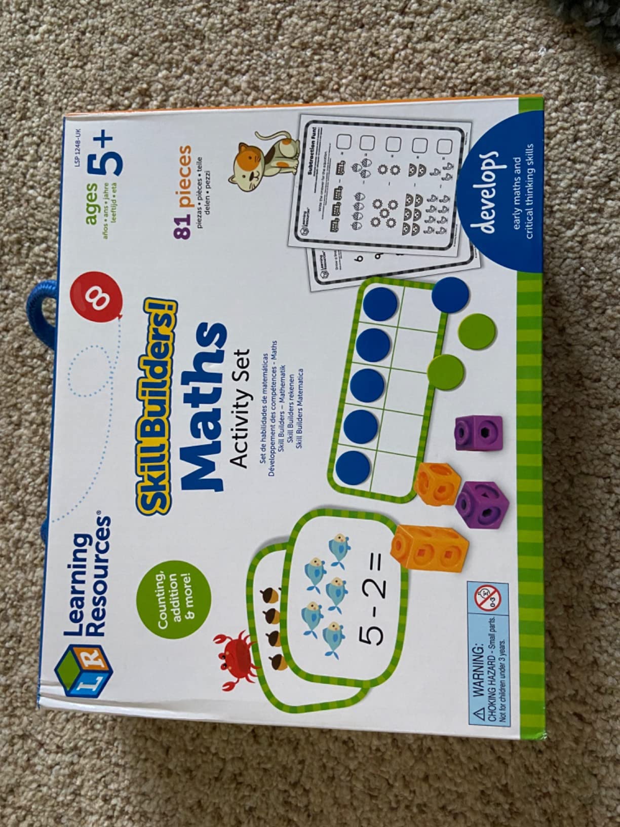 Learning Resources LSP1248-UK Skill Builders Maths Activity Set, Multi ...