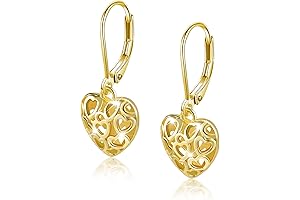 925 Sterling Silver Gold Leverback Earrings: The Epitome of Grace and Elegance