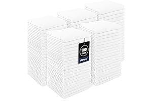 100-Pack Washcloths Bulk: Ultra-Absorbent Microfiber Face and Body Cleansing Cloths