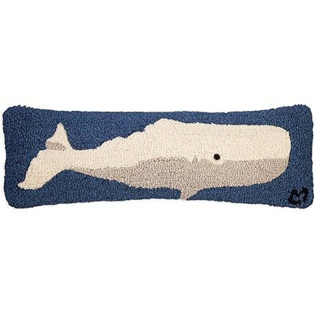 Artist-Designed Whale Pillow: The Perfect Nautical Touch