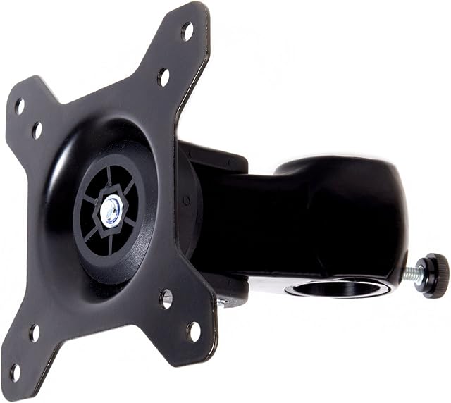 Duronic Monitor Arm Stand VESA Head DM35, Universal Mounting Head to Use with Any Duronic Desk Mount Pole Bracket, Rotates and Tilts, Fits VESA 75/100