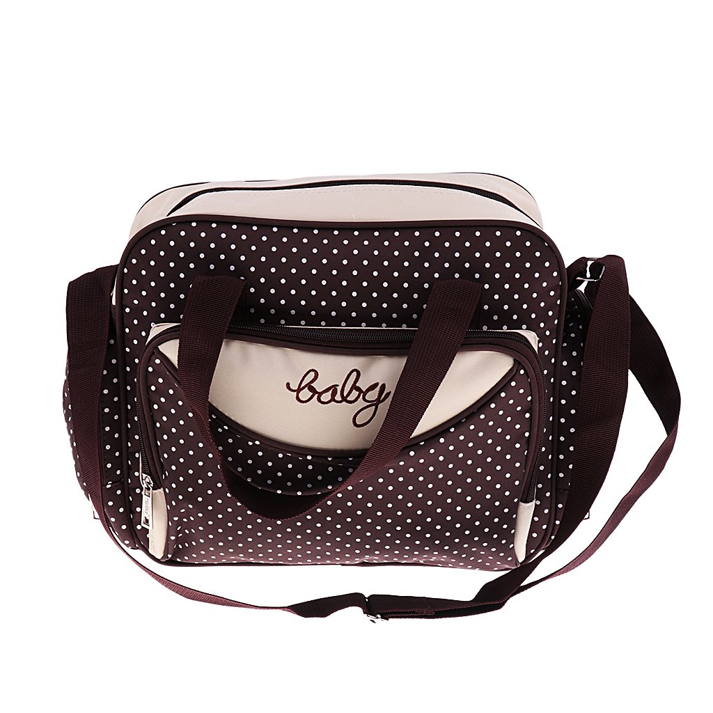 Baby Changing Diaper Nappy Bag Mummy Mother Handbag Small Brown Baby | Diapering | Diaper Bags-image-25