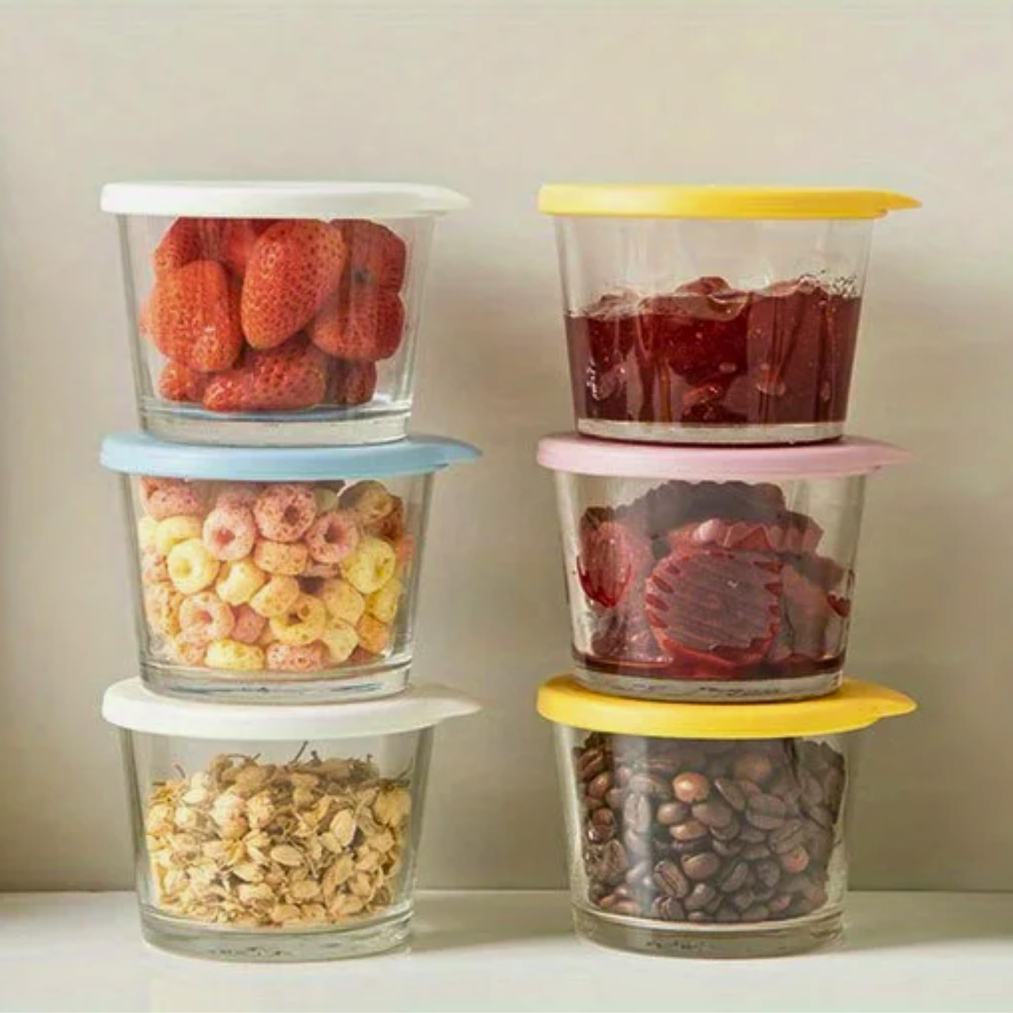 See full amazon price history chart for HomeEssentials Glass Containers with Lid - 260ml Leak-Proof Glass Sealed Jar with Lid | Food Grade Ideal for Kitchen, Refrigerator, Storage, Fresh-Keeping, Storage, Milk, Fruit, Coffee (Pack of 6) HomeEssentials Glass Containers with Lid - 260ml Leak-Proof Glass Sealed Jar with Lid | Food Grade Ideal for Kitchen, Refrigerator, Storage, Fresh-Keeping, Storage, Milk, Fruit, Coffee (Pack of 6) (B0D4MG16YW) Amazon Price History, Amazon Price Tracker