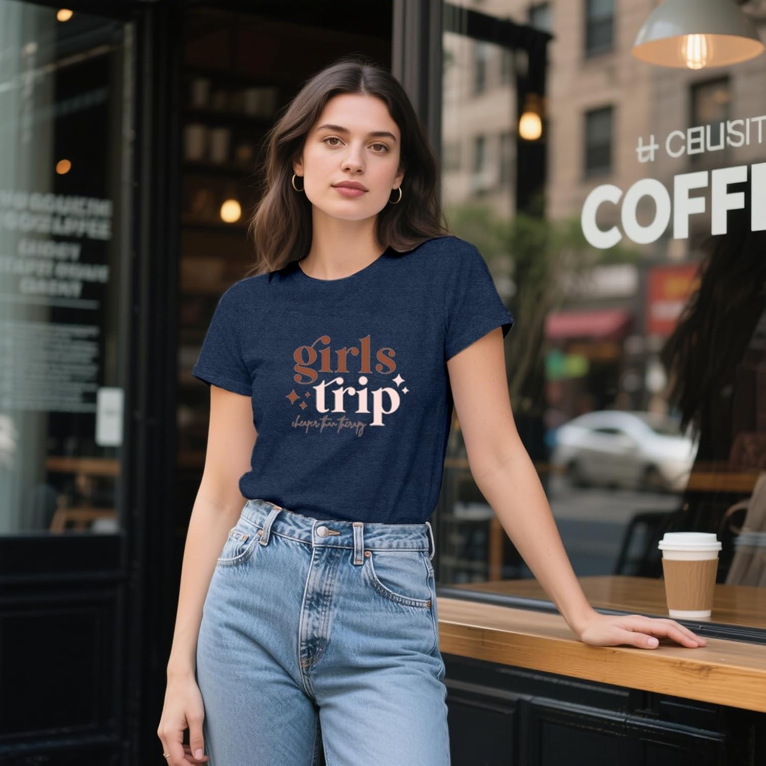 Girls Trip Shirts for Women Travel Besties Tshirt Trip Cheaper Than Therapy Tee Tops - Image 3