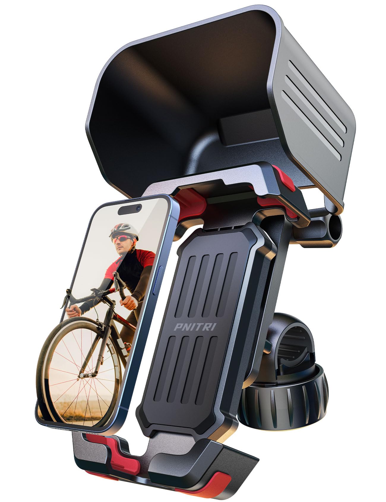 Bike Phone Holder [Avoid Glare] [Super Easy Install] Handlebar Phone Mount
