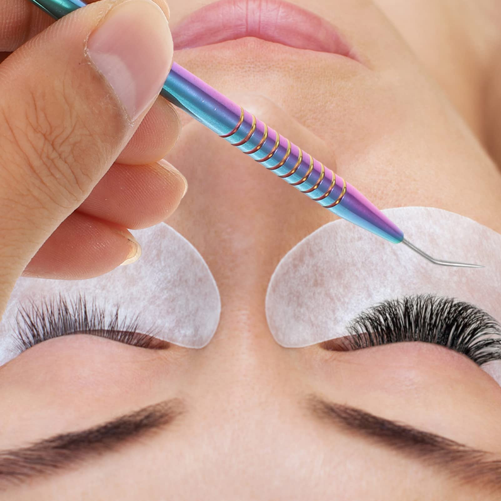 FOMIYES Professional Eyelash Extension Mirror Kit Beauty Tool Lash Extension Assistant Tool Easy to Use Random Color