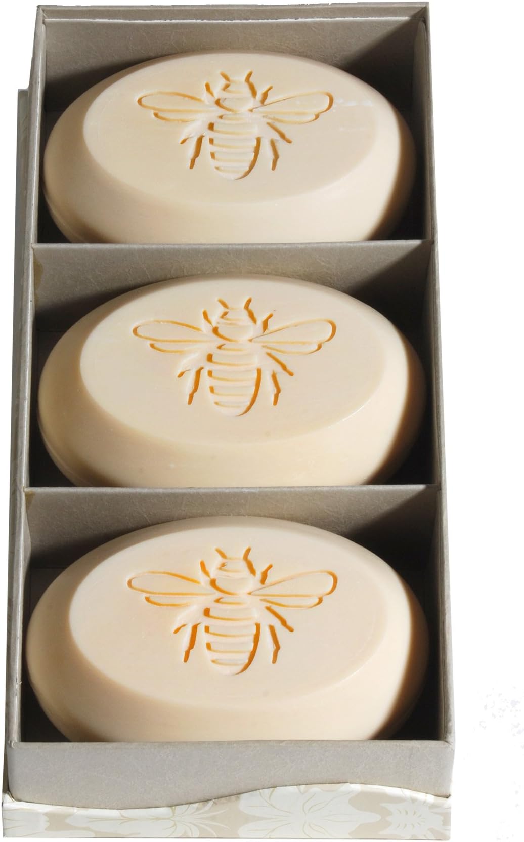 Personalized Signature Scented Soap Trio Bar Box Gift Set Personalized with a Bee Graphic - Scent: Bamboo Birch - New Hope Soap