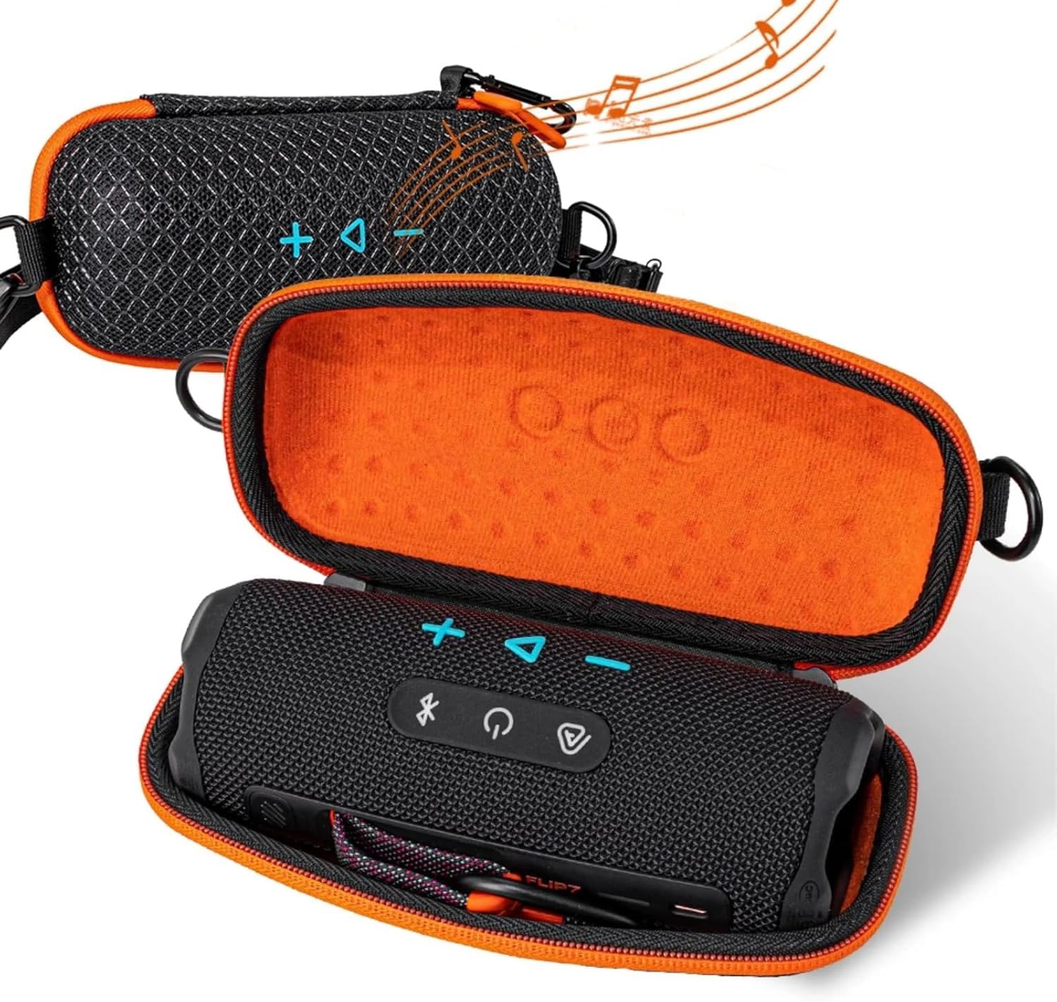 JBL Flip 7 Case,Hard Travel Storage Cover for Flip7 Waterproof Portable Bluetooth Speaker with Shoulder Strap(Case Only) - Image 8