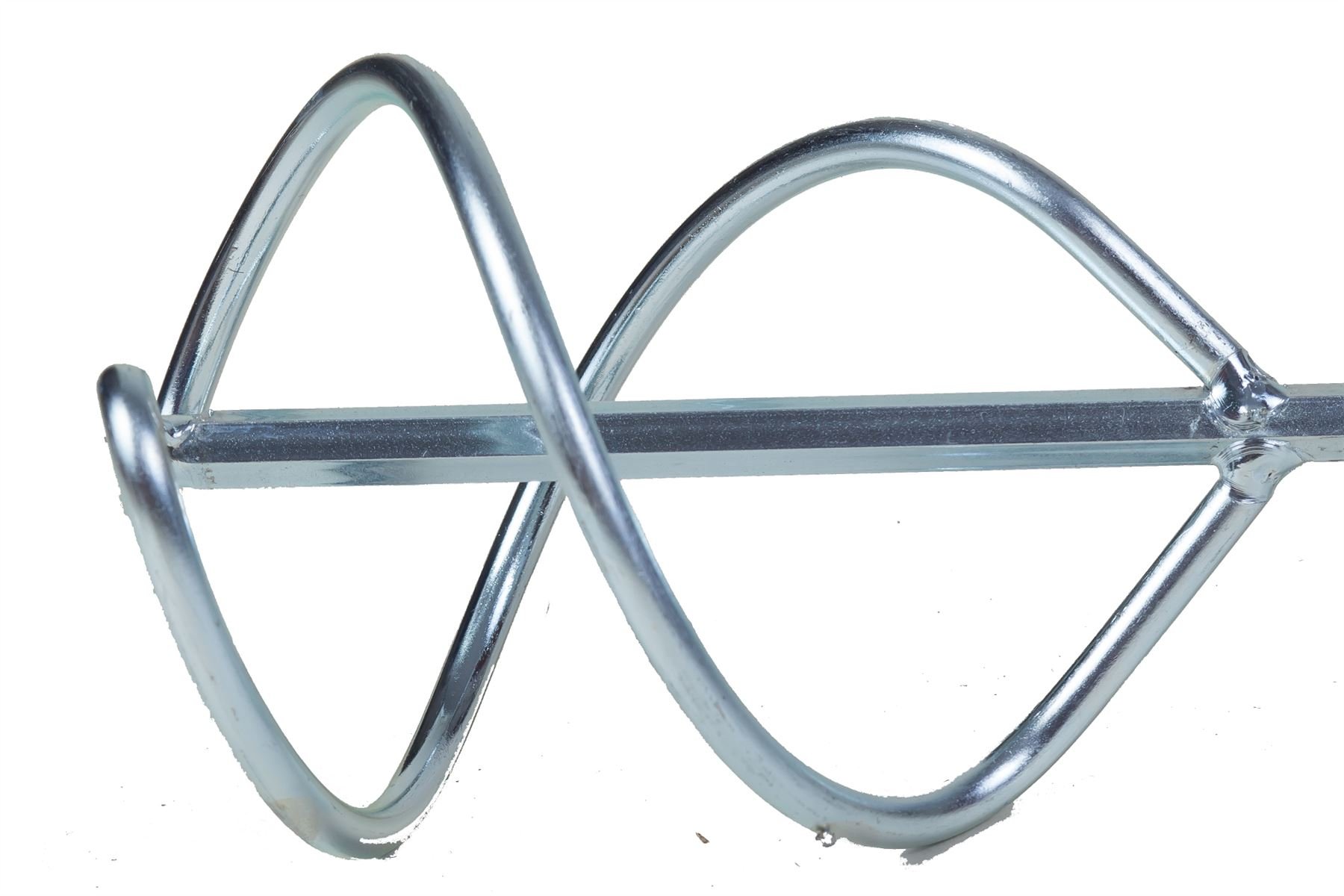 Proper-Tools Silver Propeller Mixing Paddle 100Mm X 500Mm X 7Mm Hex Shank, Mixer, Plaster, Render Whisk, Stirrer (G65/1420)