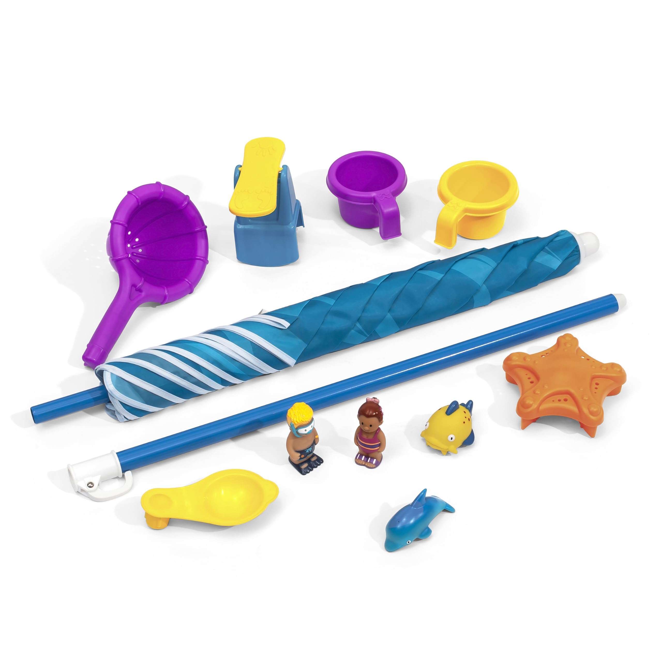 Step2 Spill & Splash Seaway Table d'eau pour Enfants | Table De Jeu Enfant À Eau avec Kit D'Accessoires De 11 Pièces | Table D'Activité/Jouet pour Le Jardin