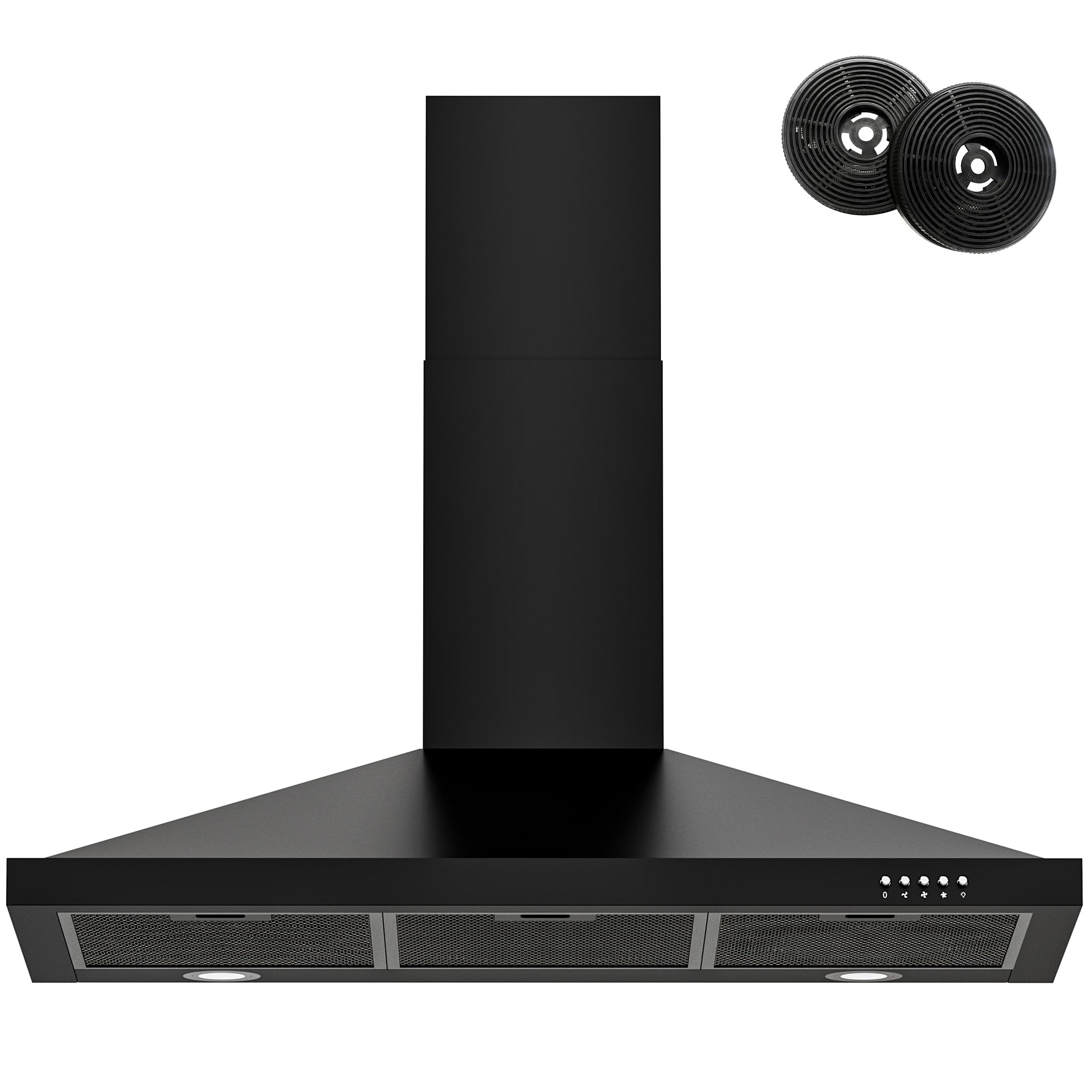 FIREGAS Black 36 Inch Range Hood