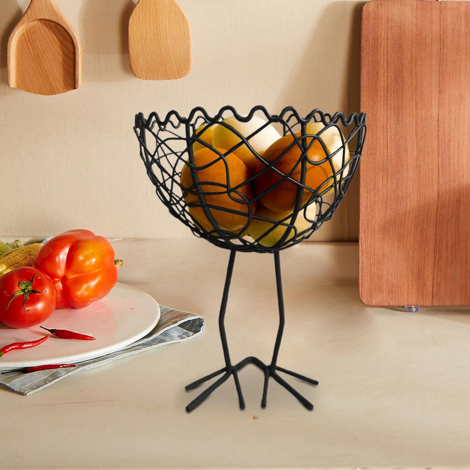 MRKU Cesta de Almacenamiento para Cocina, huevera, frutero para Comedor (Adultos)