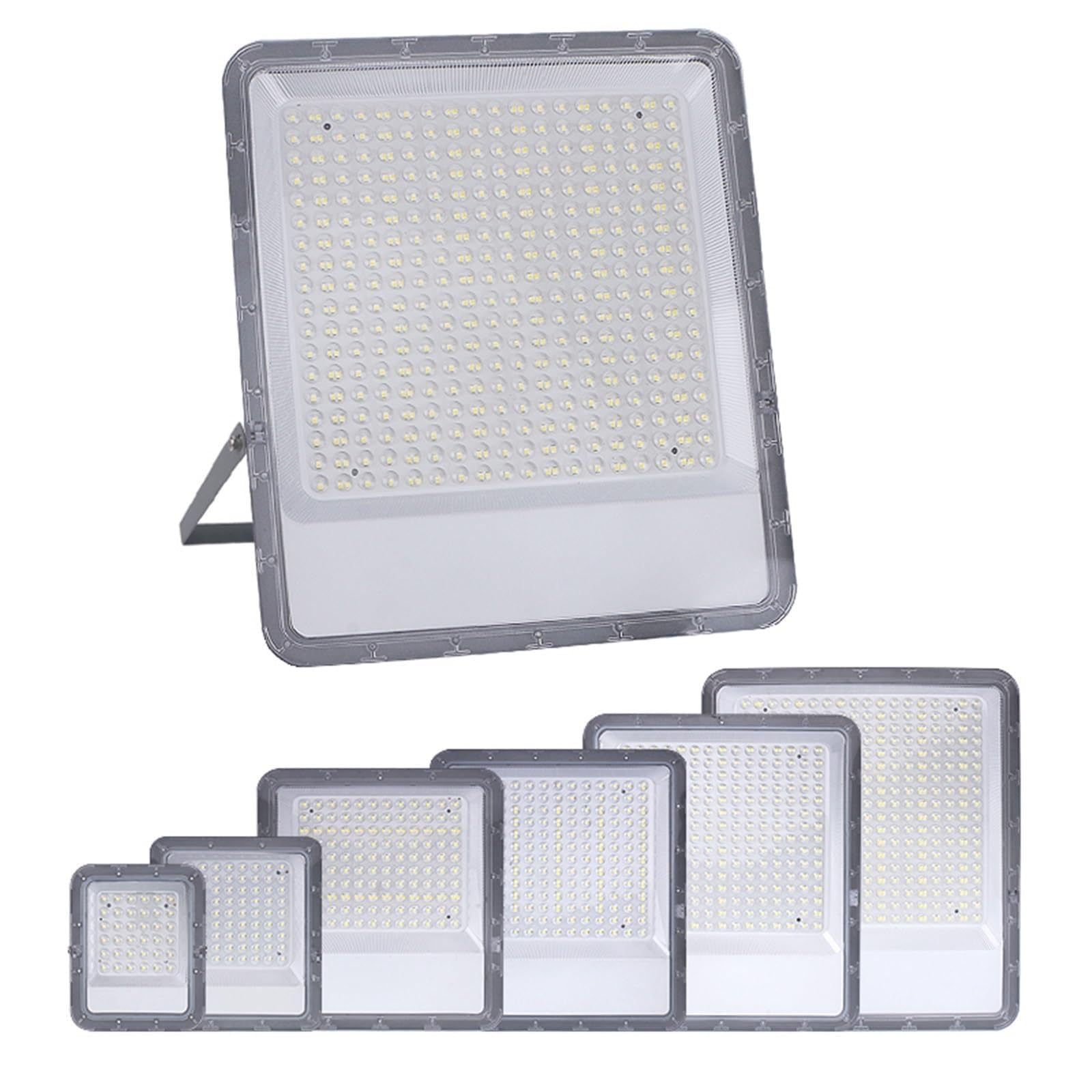 Gadsqdkok 11 Outdoor Ip66 Waterproof Path Light Spotlight Led Floodlight Ac220v 50W 100W 200W 300W Outdoor Porch Courtyard Lamp(Cool White(5500-7000K)_250W)