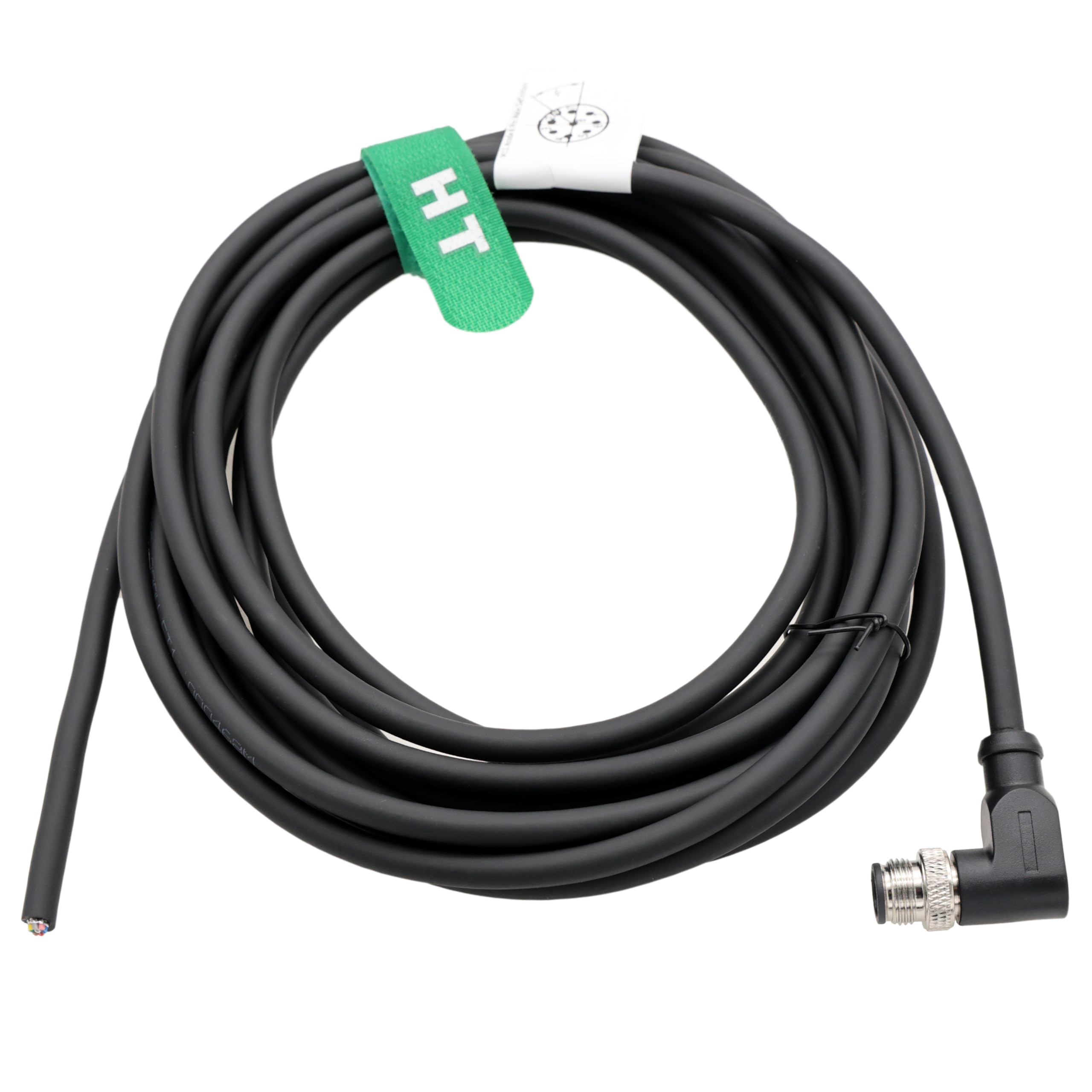 HangTon M12 A codiertes rechtwinkliges 8-poliges Stecker auf Betätigungssensor, Signal auf Fliegekabel für industrielle Steuerungen, Automatisierung 2m