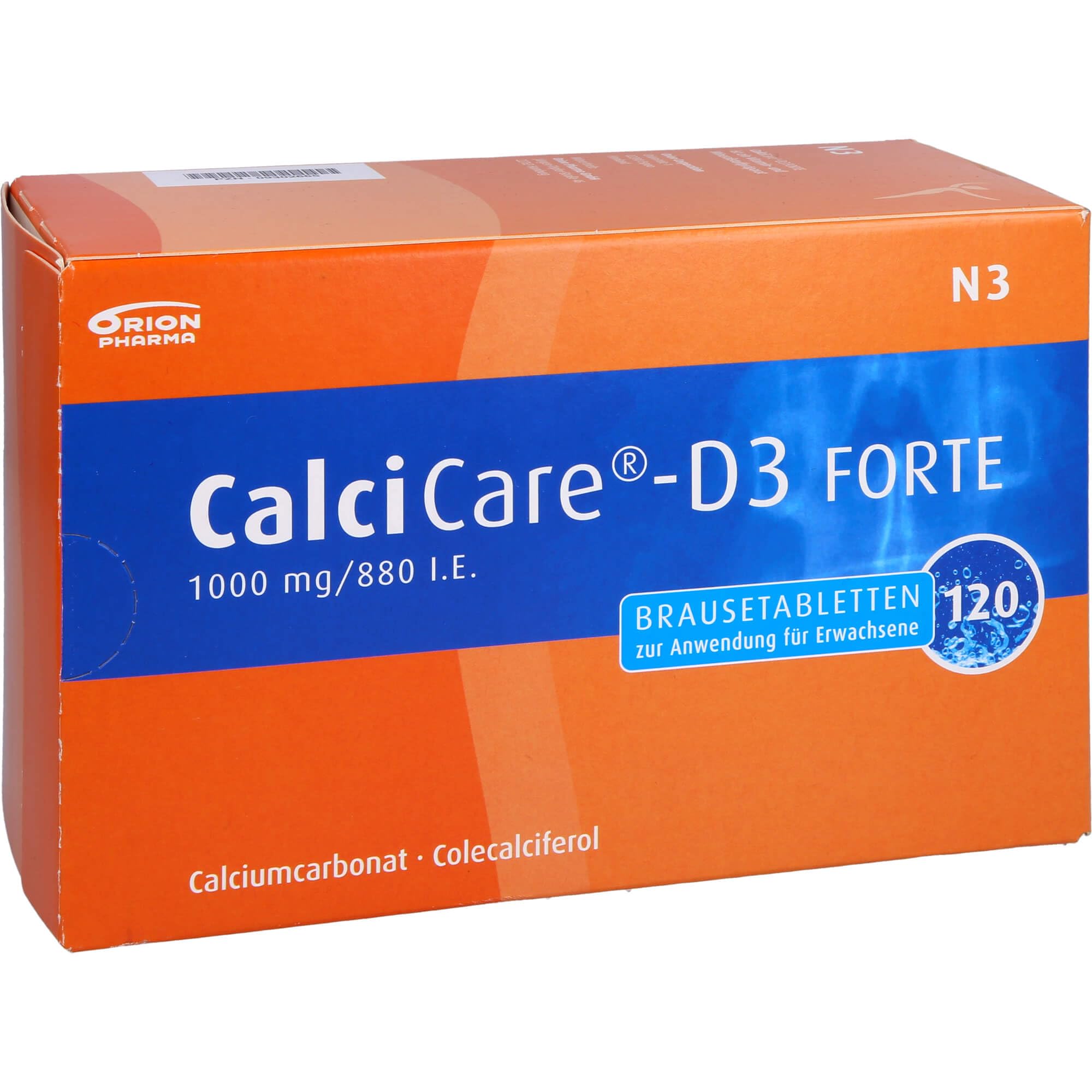 CALCICARE D3 forte Brausetabletten 120 St