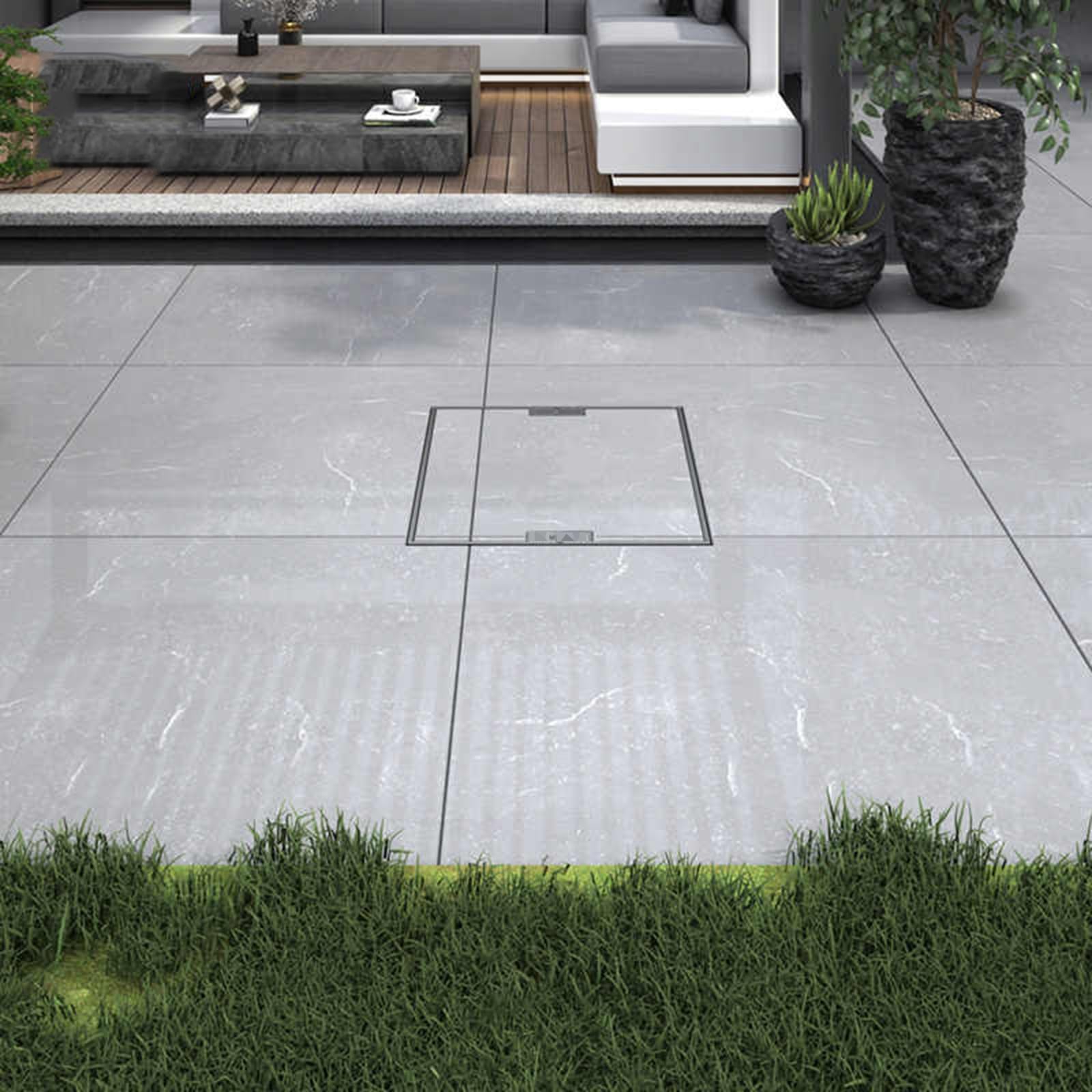 Copertura e base Recular Heavy-Du, 130 x 50 x 5 cm, in plastica, ideale per vialetti e uso esterno, facile accesso per manutenzione, design resistente alle intemperie