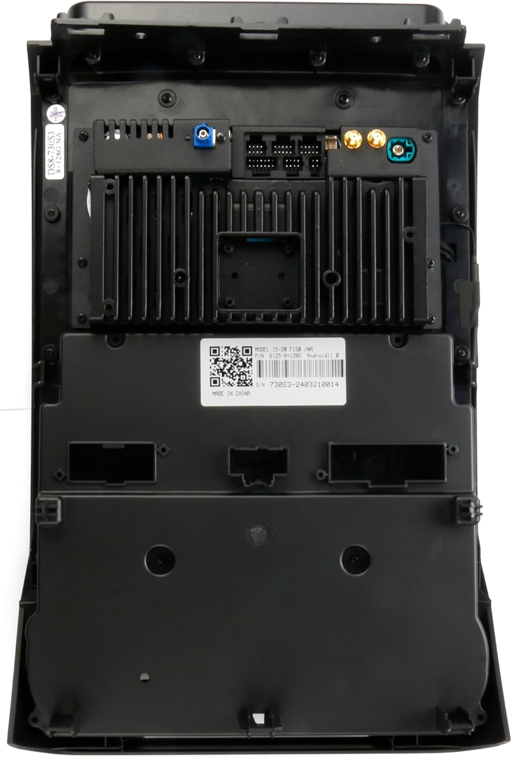 ZWNAV car radio display showing a music player interface with album art, playback controls, and a calendar widget.