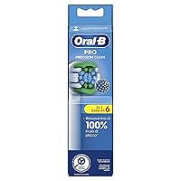 Oral-B Precision Clean Testine Spazzolino Elettrico, Confezione da 6 Testine di Ricambio