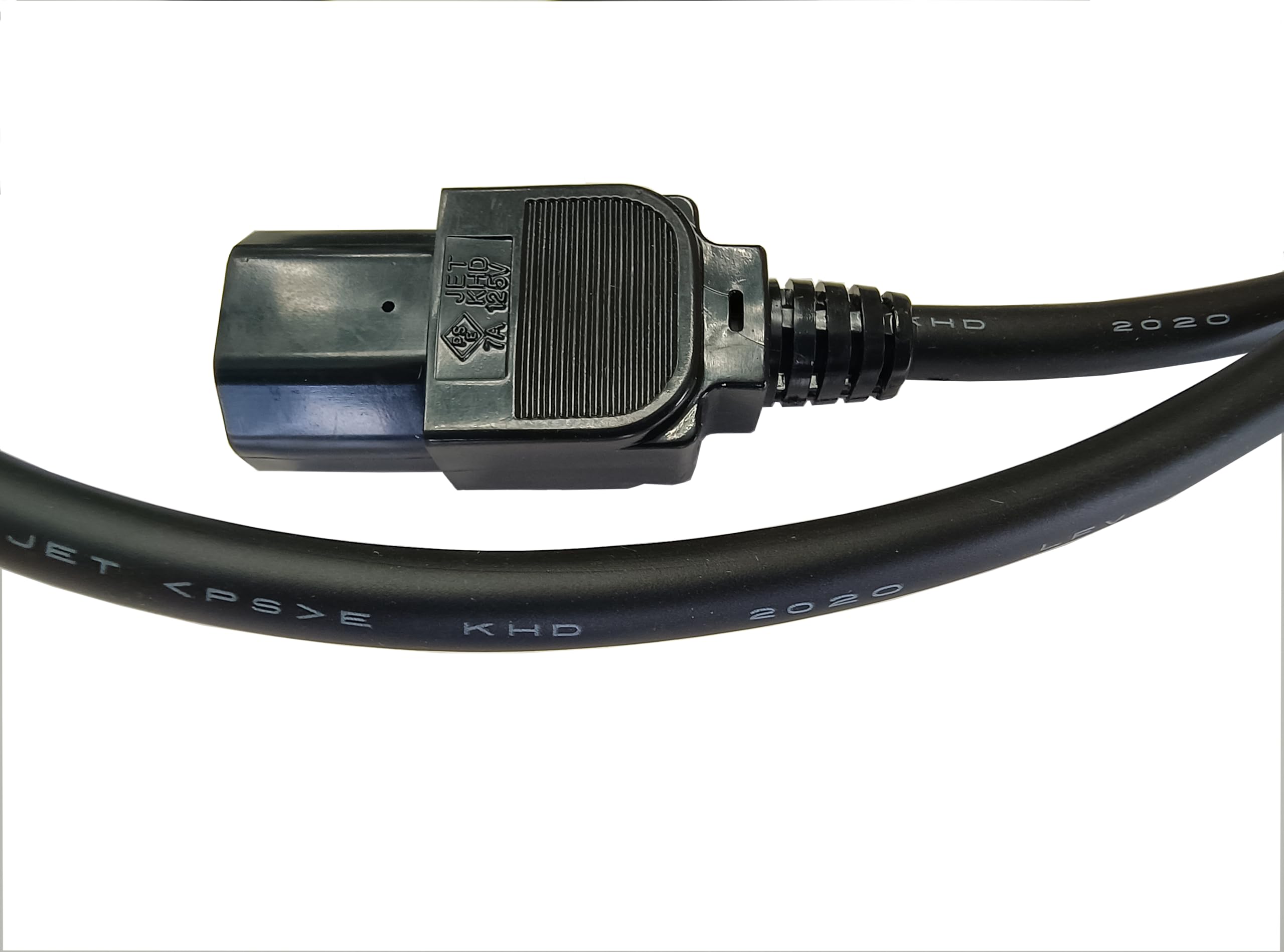 Amazon.co.jp: KHD製 OA用電源コード 7A 2M 黒 ソフトタイプ 3