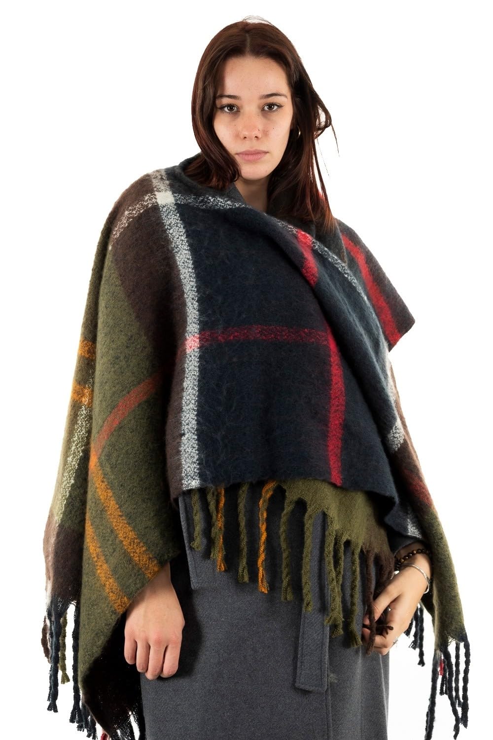 Barbour Cape Tartan pour femme, multicolore, Taille Unique