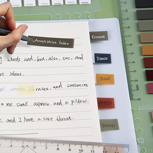 Miniatura 15 de Golcellia 3 x 300 tabletas, notas adhesivas transparentes, marcadores de página, pestañas de libro, pestañas de notas adhesivas, pestañas adhesivas