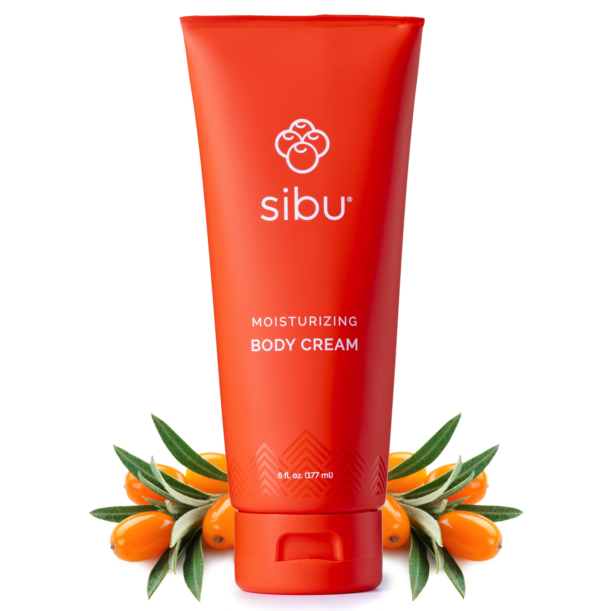 sibu Moisturizing Body Cream, Lotion Made From Premium Himlayan Sea Buckthorn (6oz) – Lightweight & Hydrating Moisturizer That Protects & Repairs Skin
