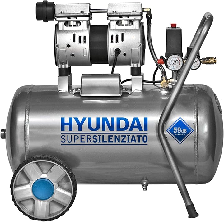 Compressore hyundai oil-free silenziato 50lt kwu750-50l 65701
